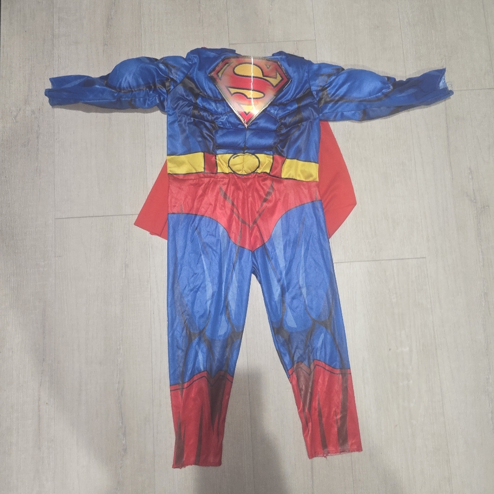 Toddler Super Man Costume Worn Once , Has The Muscles